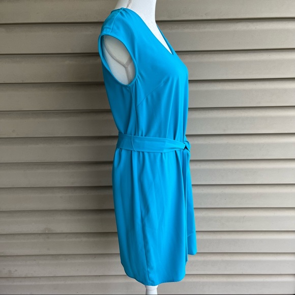 •Laundry By Design• Turquoise V-Neckline Dress - Size 4 - Picture 4 of 8